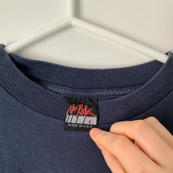 Vintage Kid’s Skate Tshirt “No Rules” in Navy - Picture 3 of 6